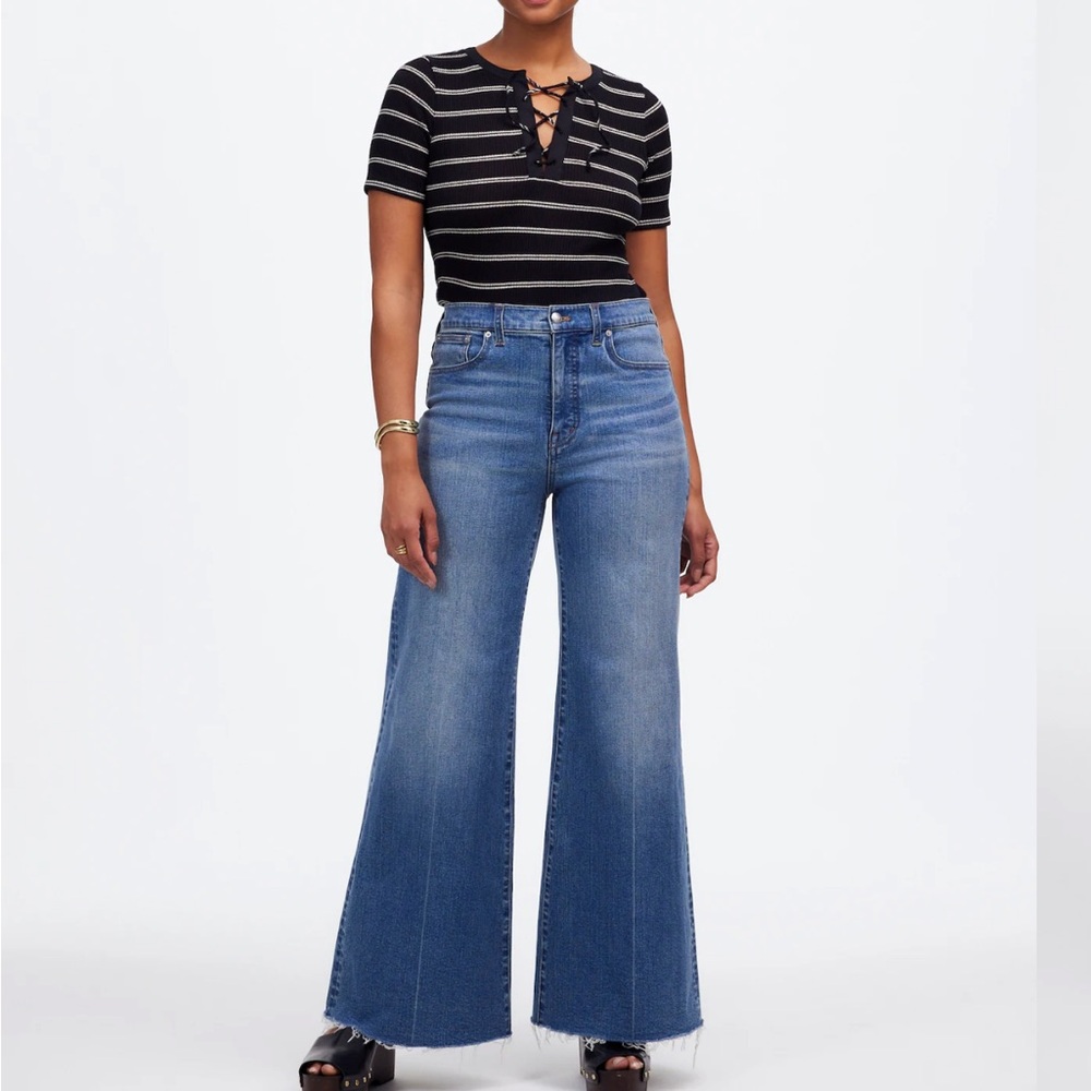 Madewell curvy wide leg Jean